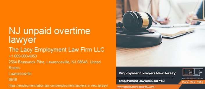 NJ unpaid overtime lawyer