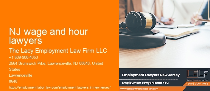 NJ wage and hour lawyers