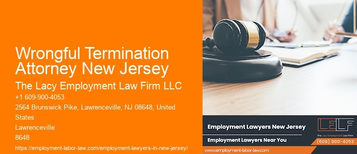 Wrongful Termination Attorney New Jersey
