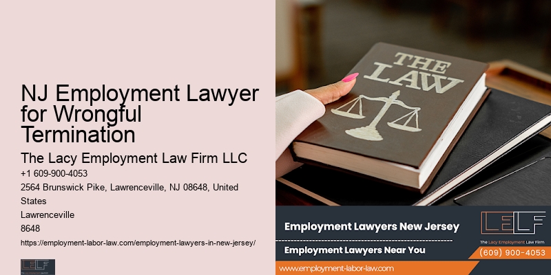 NJ Employment Lawyer for Wrongful Termination