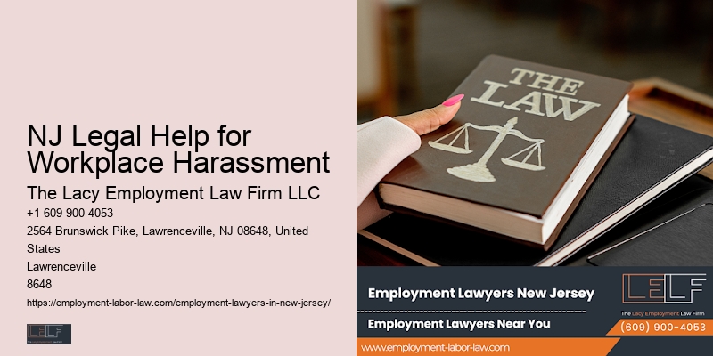 NJ Legal Help for Workplace Harassment