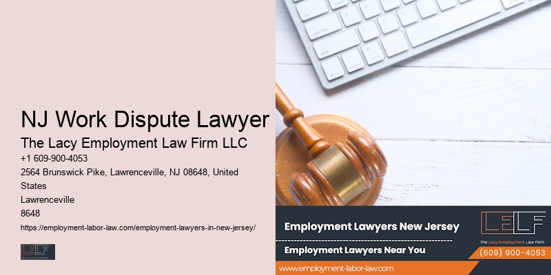 NJ Work Dispute Lawyer Wrongful Termination Lawyer