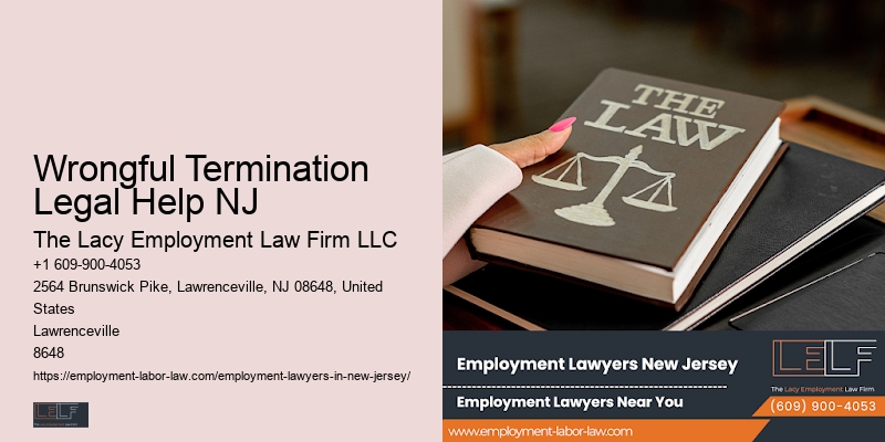 Wrongful Termination Legal Help NJ