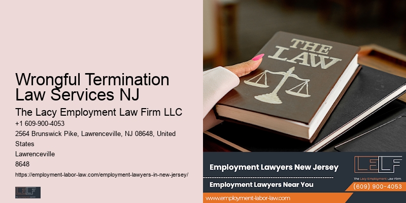 Wrongful Termination Law Services NJ