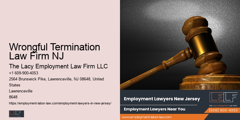Wrongful Termination Lawyer New Jersery
