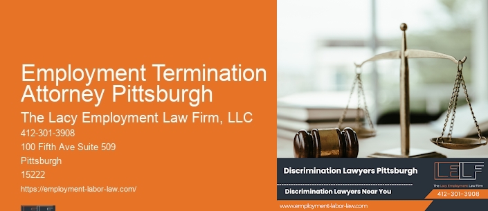 Employment Termination Attorney Pittsburgh