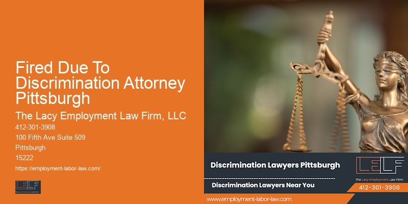 Fired Due To Discrimination Attorney Pittsburgh