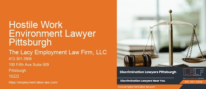 Hostile Work Environment Lawyer Pittsburgh