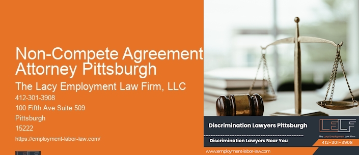 Non-Compete Agreement Attorney Pittsburgh