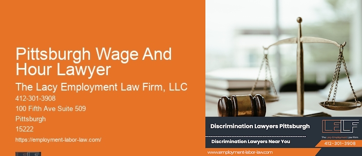 Pittsburgh Wage And Hour Lawyer