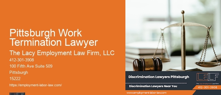Pittsburgh Work Termination Lawyer