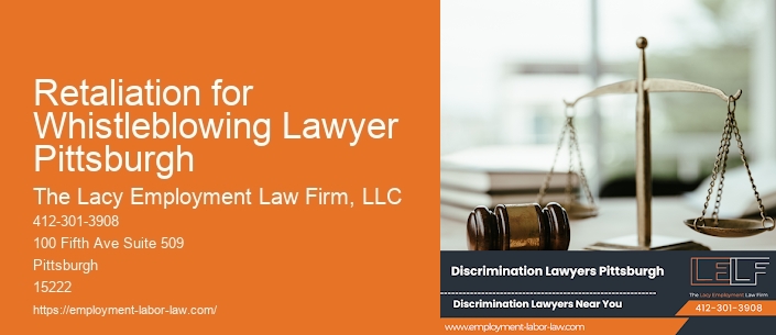 Retaliation for Whistleblowing Lawyer Pittsburgh