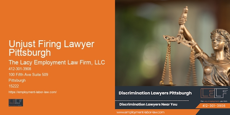 Unjust Firing Lawyer Pittsburgh