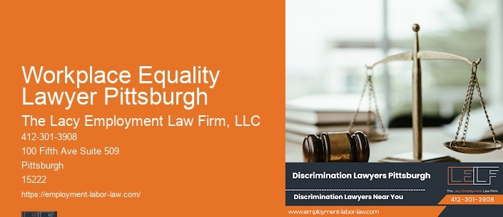 Workplace Equality Lawyer Pittsburgh