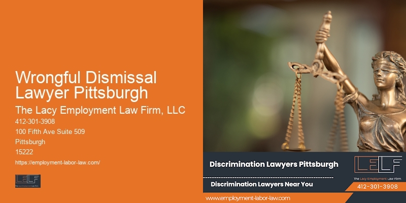 Wrongful Dismissal Lawyer Pittsburgh