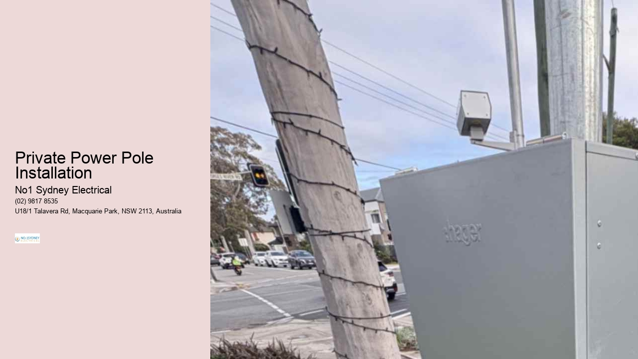 Private Power Pole Installation