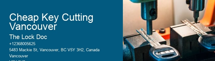 Cheap Key Cutting Vancouver