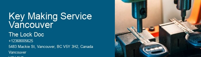 Key Making Service Vancouver