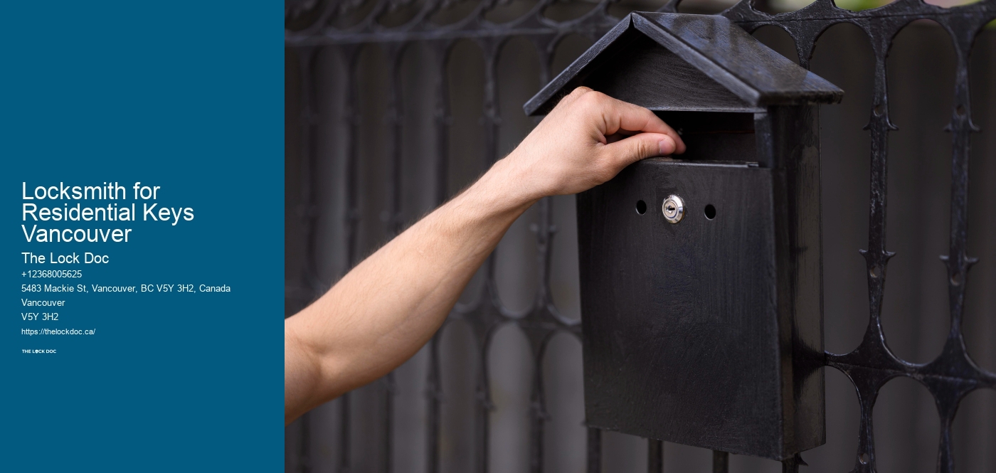 Locksmith for Residential Keys Vancouver