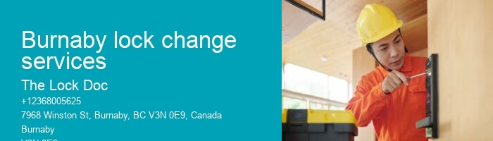 Burnaby lock change services