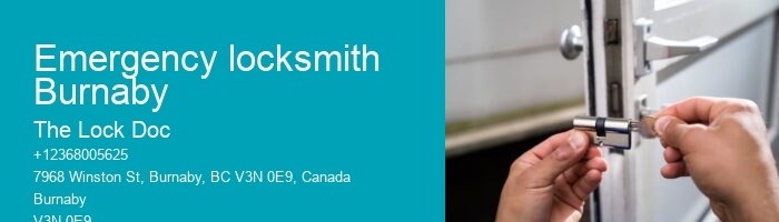Emergency locksmith Burnaby