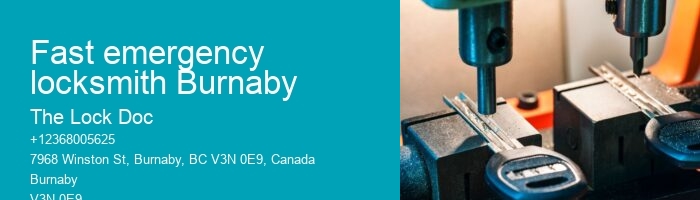 Fast emergency locksmith Burnaby