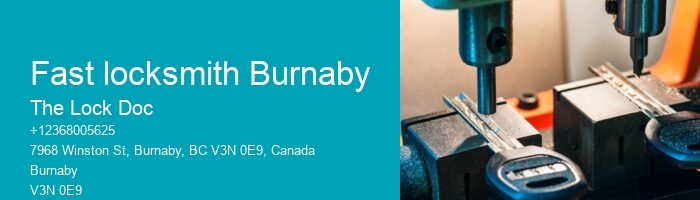 Fast locksmith Burnaby