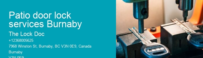 Patio door lock services Burnaby