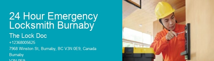24 Hour Emergency Locksmith Burnaby