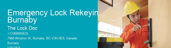Emergency Lock Rekeying Burnaby