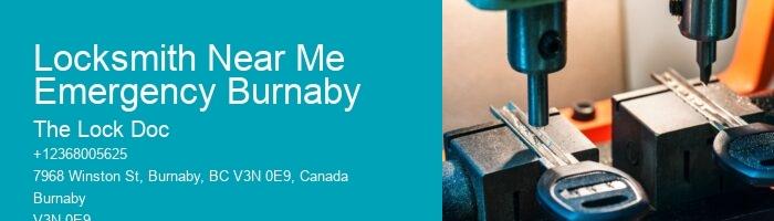 Locksmith Near Me Emergency Burnaby