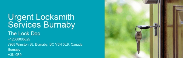 Urgent Locksmith Services Burnaby