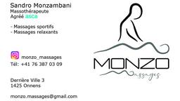 Monzo Massages, studio a Onnens VD