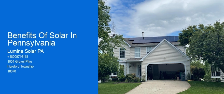 Benefits Of Solar In Pennsylvania