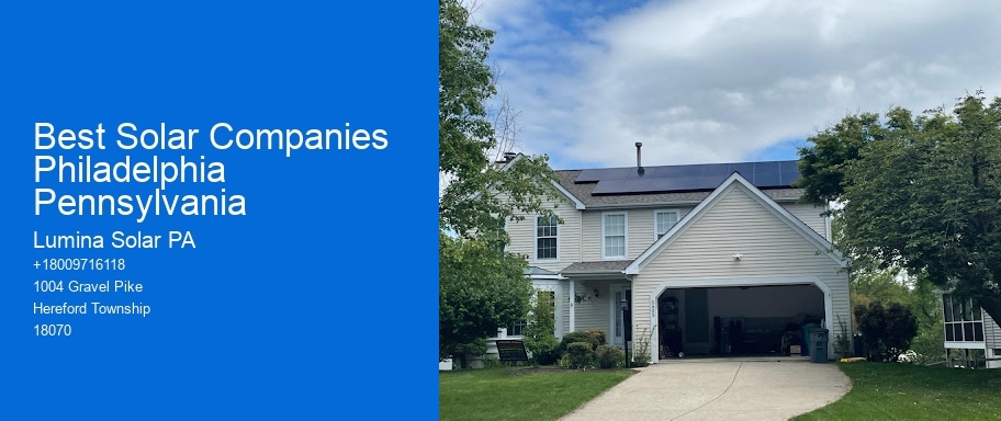 Best Solar Companies Philadelphia Pennsylvania