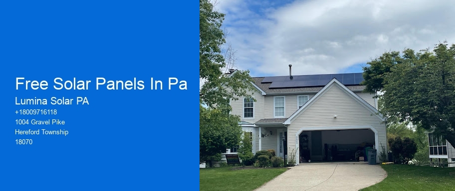 Free Solar Panels In Pa