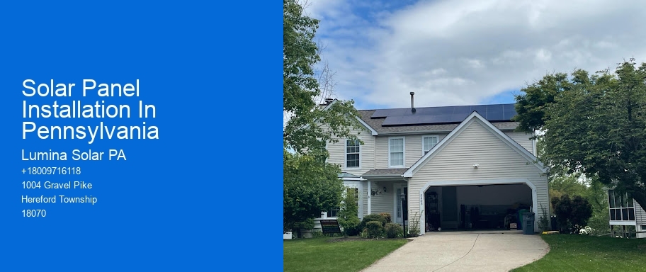 Solar Panel Installation In Pennsylvania