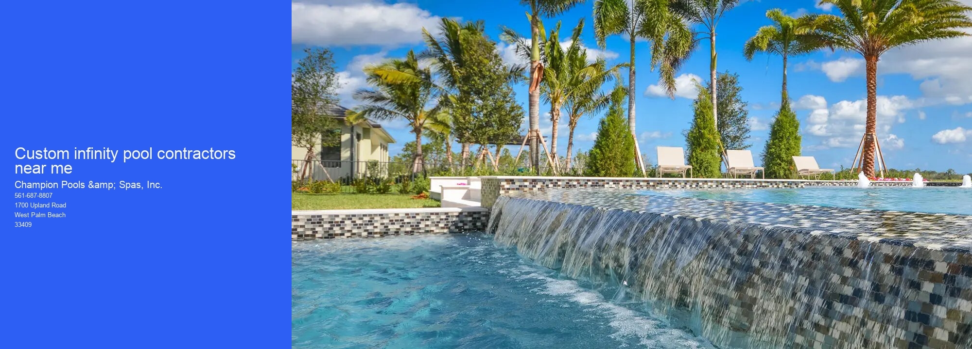 Custom infinity pool contractors near me