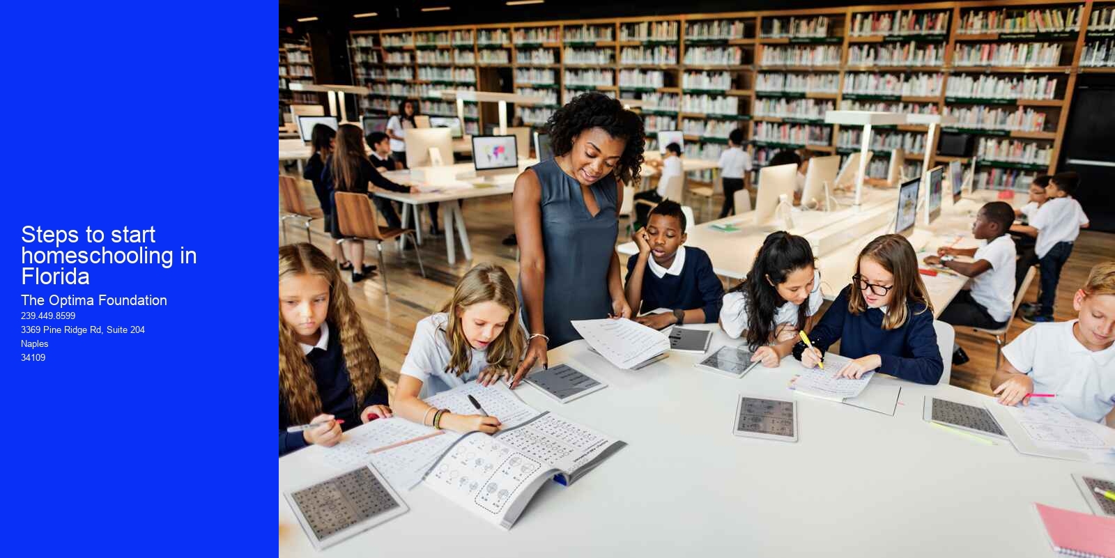 Steps to start homeschooling in Florida
