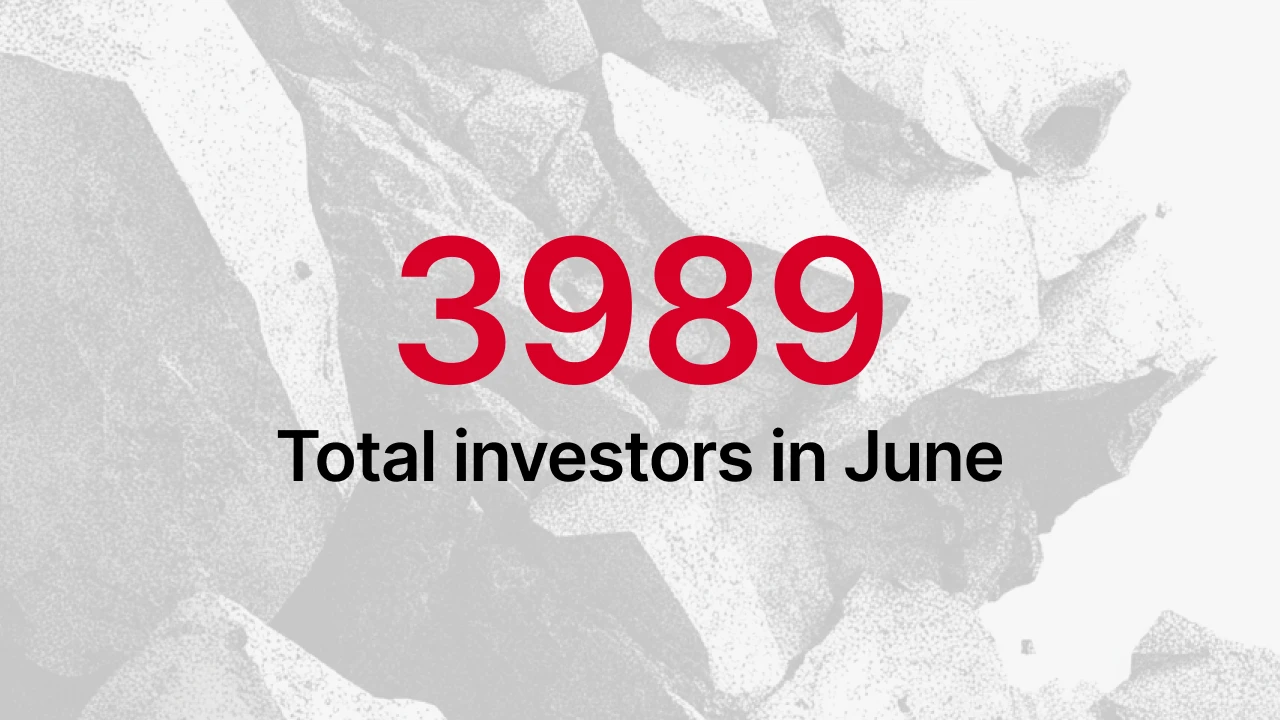 Total active investors on Maclear, June 2026