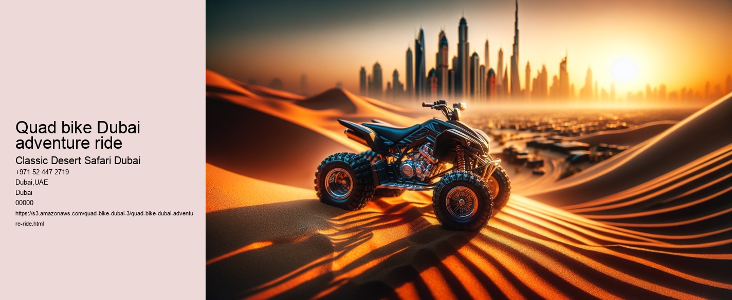 Quad bike Dubai adventure ride