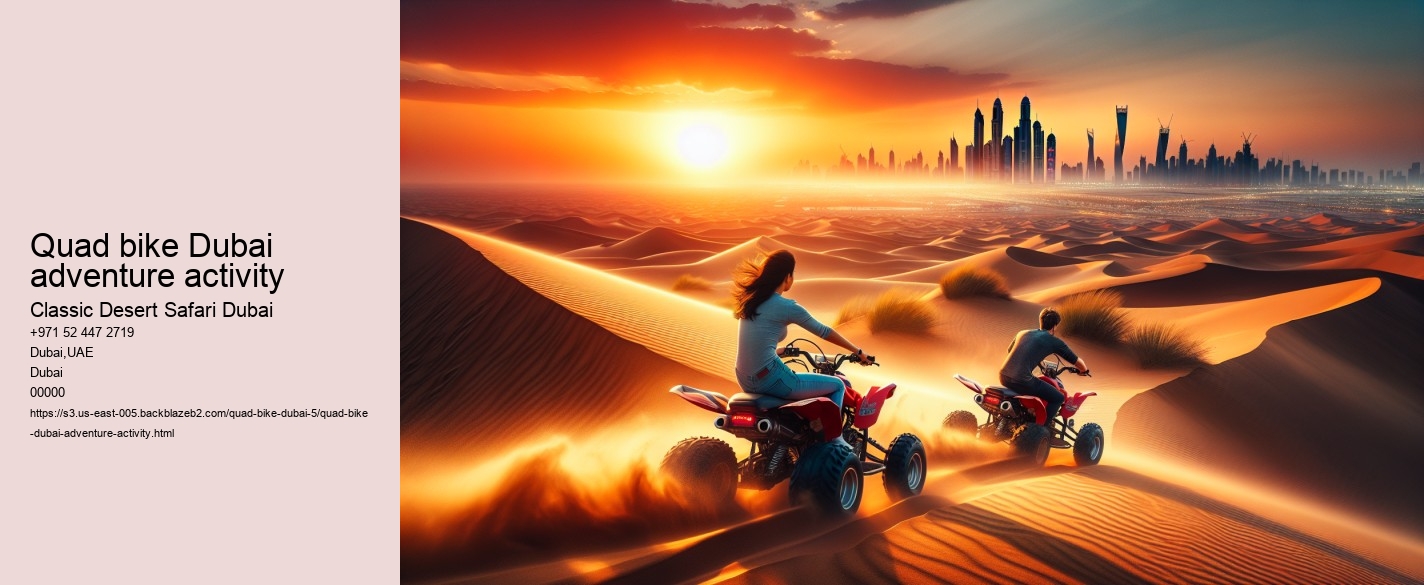 Quad bike Dubai adventure activity