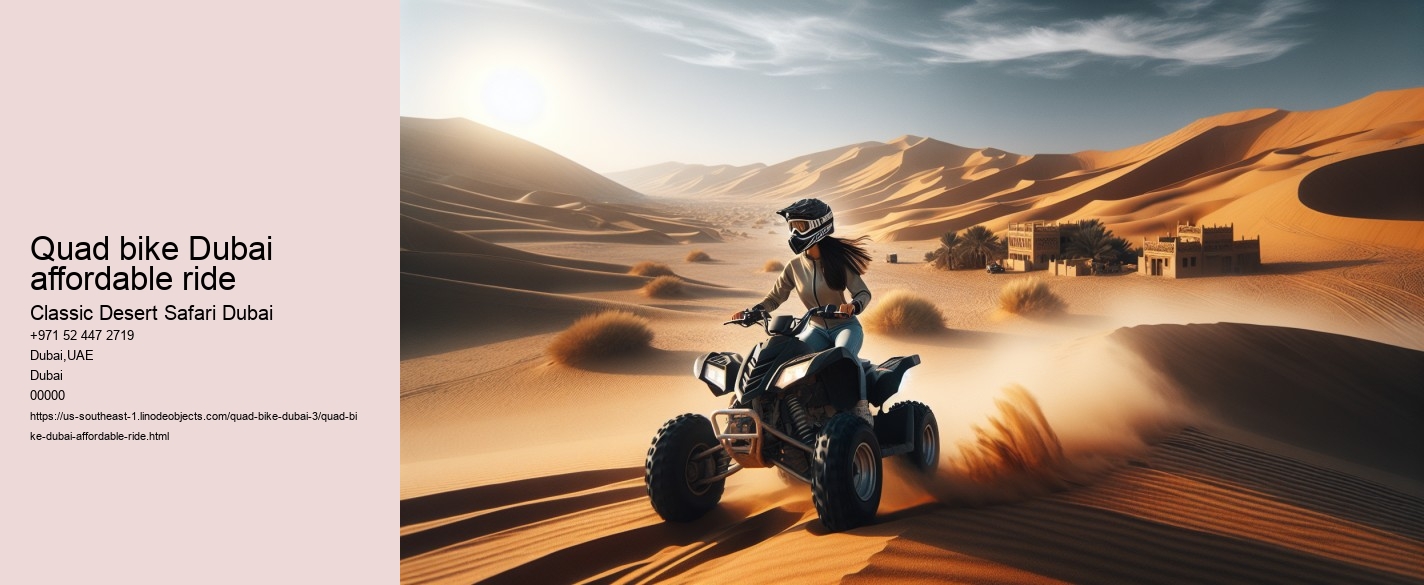 Quad bike Dubai affordable ride