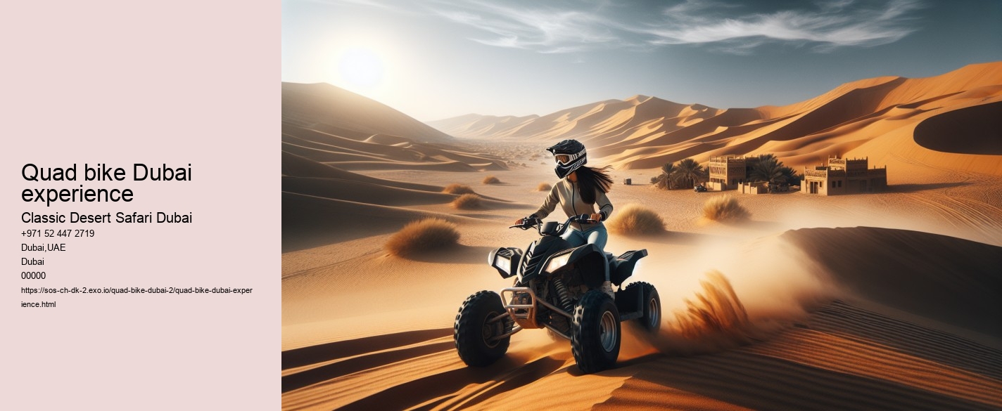 Quad bike Dubai experience