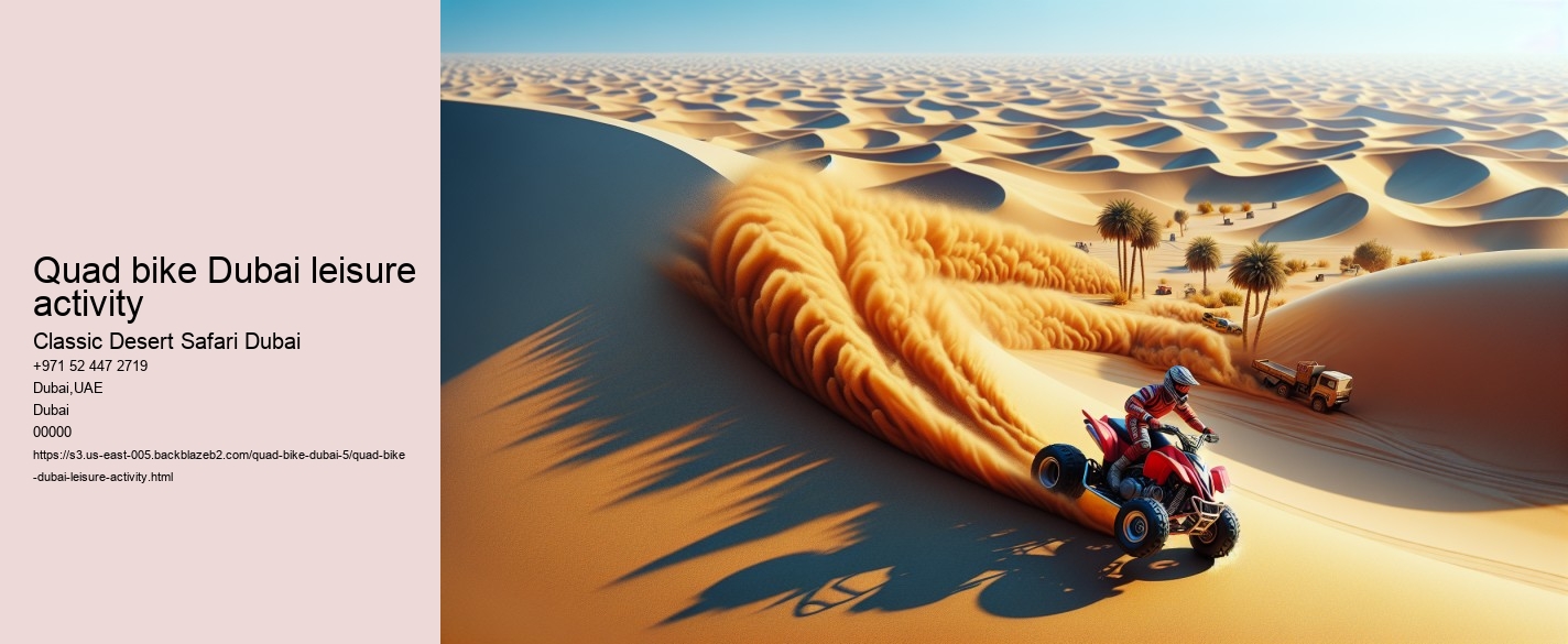 Quad bike Dubai leisure activity