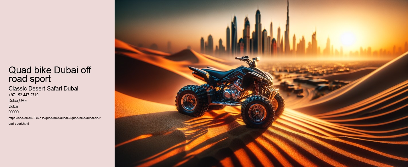 Quad bike Dubai off road sport