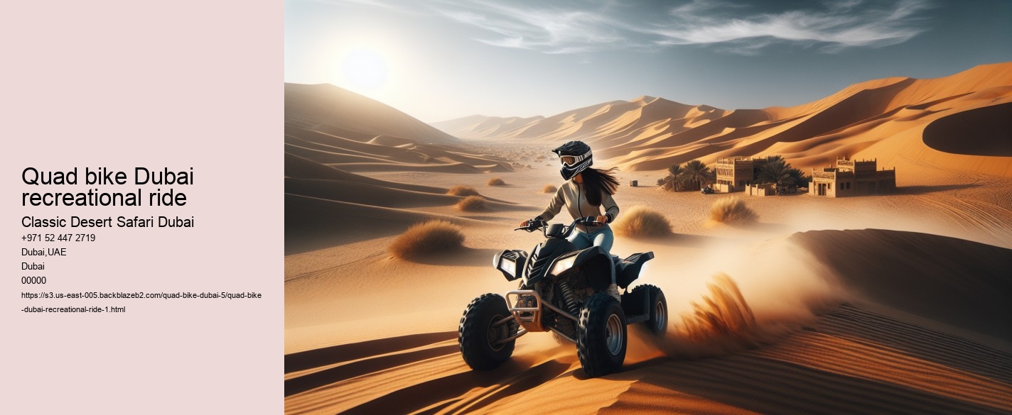 Quad bike Dubai recreational ride