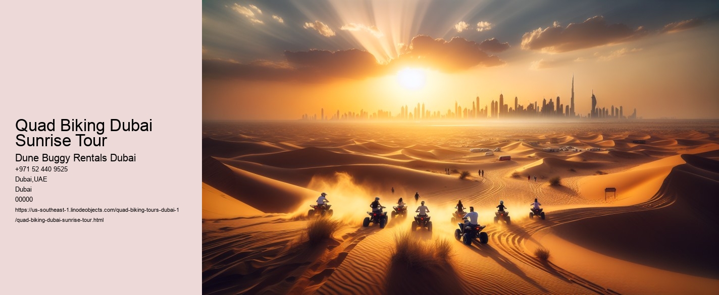 Quad Biking Dubai Sunrise Tour