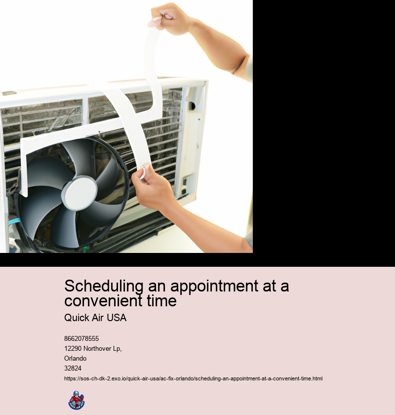 Scheduling an appointment at a convenient time
