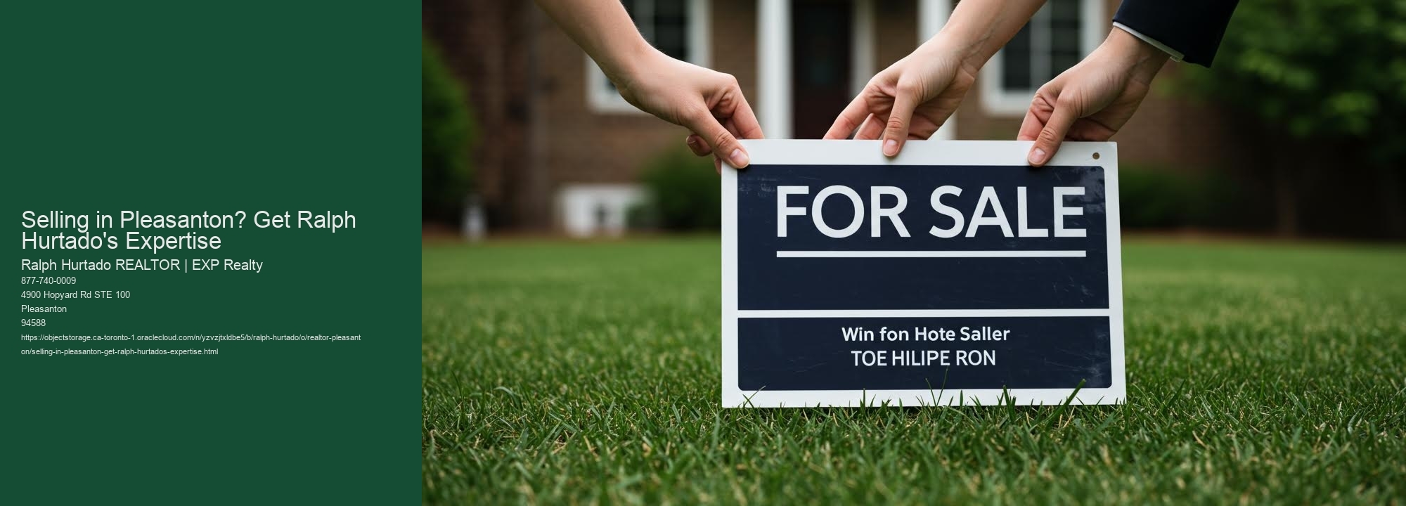 Selling in Pleasanton? Get Ralph Hurtado's Expertise